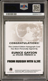 2014 James Bond Archives Autograph Eunice Gayson Sylvia Trench LE Auto PSA 10